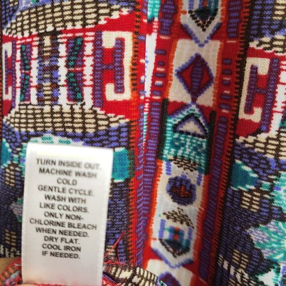 CHICOS Boho Aztec Print with Tassels Size Large - Picture 7 of 7